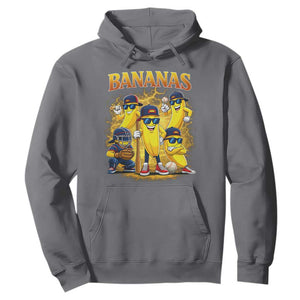 Funny Bananas Hoodie Lets Go Banana Cute Banana Lovers Bootleg TS10 Charcoal Print Your Wear