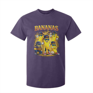Funny Bananas T Shirt For Kid Lets Go Banana Cute Banana Lovers Bootleg TS10 Purple Print Your Wear