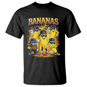 Funny Bananas T Shirt Lets Go Banana Cute Banana Lovers Bootleg TS10 Black Print Your Wear