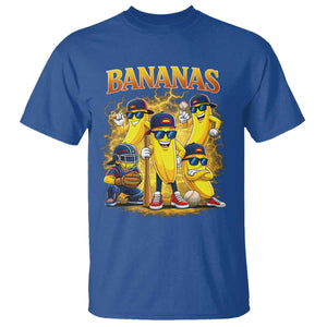Funny Bananas T Shirt Lets Go Banana Cute Banana Lovers Bootleg TS10 Royal Blue Print Your Wear