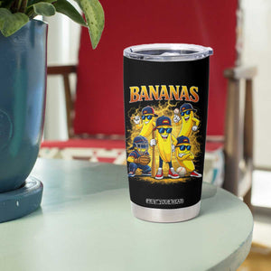 Funny Bananas Tumbler Cup Lets Go Banana Cute Banana Lovers Bootleg TS10 Print Your Wear