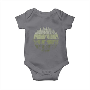 Retro Forest Trees Outdoors Nature Baby Onesie Vintage Wildlife TS10 Charcoal Print Your Wear