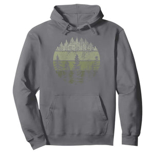 Retro Forest Trees Outdoors Nature Hoodie Vintage Wildlife TS10 Charcoal Print Your Wear