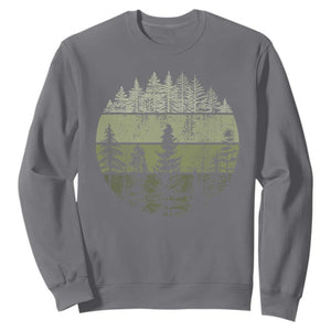 Retro Forest Trees Outdoors Nature Sweatshirt Vintage Wildlife TS10 Charcoal Print Your Wear