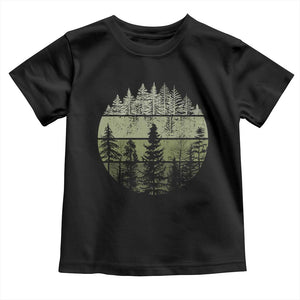 Retro Forest Trees Outdoors Nature Toddler T Shirt Vintage Wildlife TS10 Black Print Your Wear