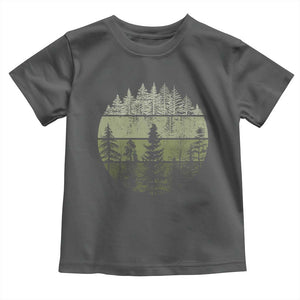 Retro Forest Trees Outdoors Nature Toddler T Shirt Vintage Wildlife TS10 Dark Heather Print Your Wear