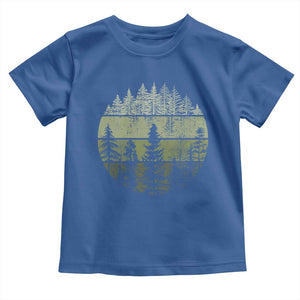 Retro Forest Trees Outdoors Nature Toddler T Shirt Vintage Wildlife TS10 Royal Blue Print Your Wear