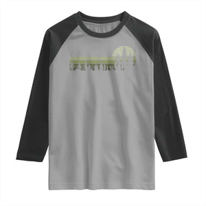 Trees Wildlife Nature Vintage Forest Raglan Shirt TS10 Sport Gray Black Print Your Wear