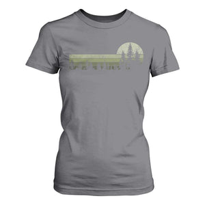 Trees Wildlife Nature Vintage Forest T Shirt For Women TS10 Charcoal Print Your Wear