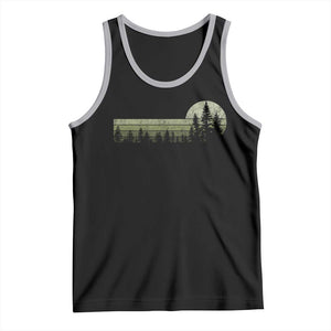 Trees Wildlife Nature Vintage Forest Tank Top TS10 Black Athletic Heather Print Your Wear