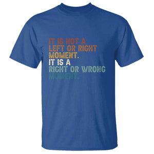 Retro Cory Booker Quotes T Shirt This is a Right or Wrong Moment Subtle FDT TS10 Royal Blue Print Your Wear