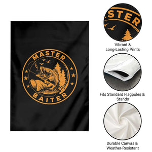 Master Baiter Garden Flag Retro Bass Fishing Funny Fisher Fish Fisherman TS10 Print Your Wear
