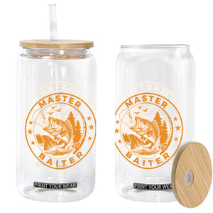 Master Baiter Glass Can Retro Bass Fishing Funny Fisher Fish Fisherman TS10 Print Your Wear