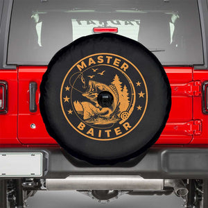 Master Baiter Spare Tire Cover Retro Bass Fishing Funny Fisher Fish Fisherman TS10 Black Print Your Wear