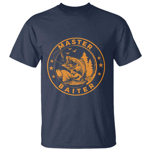 Master Baiter T Shirt Retro Bass Fishing Funny Fisher Fish Fisherman TS10 Navy Print Your Wear