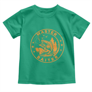 Master Baiter Toddler T Shirt Retro Bass Fishing Funny Fisher Fish Fisherman TS10 Irish Green Print Your Wear