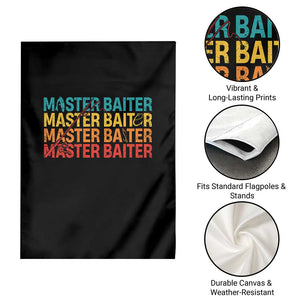 Master Baiter Garden Flag Retro Bass Fishing Funny Fish Fisherman TS10 Print Your Wear