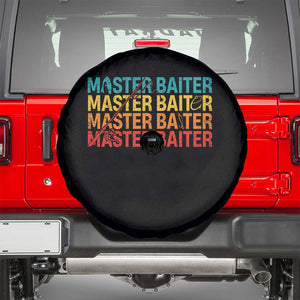 Master Baiter Spare Tire Cover Retro Bass Fishing Funny Fish Fisherman TS10 Black Print Your Wear