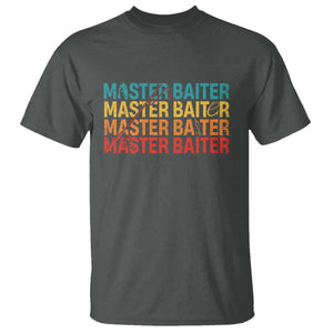 Master Baiter T Shirt Retro Bass Fishing Funny Fish Fisherman TS10 Dark Heather Print Your Wear