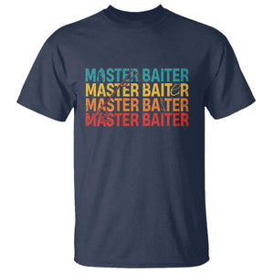 Master Baiter T Shirt Retro Bass Fishing Funny Fish Fisherman TS10 Navy Print Your Wear