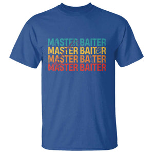 Master Baiter T Shirt Retro Bass Fishing Funny Fish Fisherman TS10 Royal Blue Print Your Wear