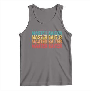 Master Baiter Tank Top Retro Bass Fishing Funny Fish Fisherman TS10 Deep Heather Print Your Wear