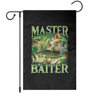 Master Baiter Garden Flag Funny Bass Fishing Fisher Bootleg Graphic TS10 Black Print Your Wear