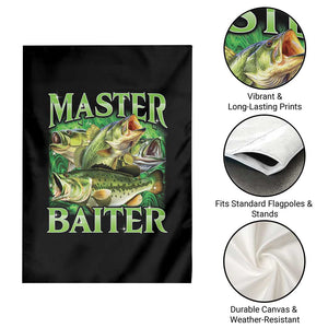 Master Baiter Garden Flag Funny Bass Fishing Fisher Bootleg Graphic TS10 Print Your Wear
