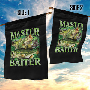 Master Baiter Garden Flag Funny Bass Fishing Fisher Bootleg Graphic TS10 Print Your Wear