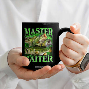 Master Baiter Coffee Mug Funny Bass Fishing Fisher Bootleg Graphic TS10 Print Your Wear