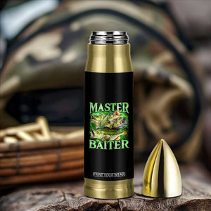 Master Baiter Bullet Tumbler Funny Bass Fishing Fisher Bootleg Graphic TS10 Print Your Wear