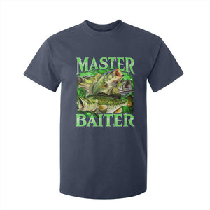 Master Baiter T Shirt For Kid Funny Bass Fishing Fisher Bootleg Graphic TS10 Navy Print Your Wear