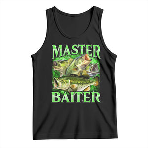 Master Baiter Tank Top Funny Bass Fishing Fisher Bootleg Graphic TS10 Black Print Your Wear