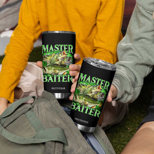 Master Baiter Tumbler Cup Funny Bass Fishing Fisher Bootleg Graphic TS10 Print Your Wear