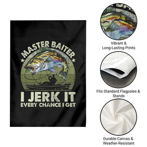 Retro Master Baiter Garden Flag Funny Bass Fishing Fisher TS10 Print Your Wear