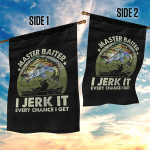 Retro Master Baiter Garden Flag Funny Bass Fishing Fisher TS10 Print Your Wear