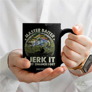 Retro Master Baiter Coffee Mug Funny Bass Fishing Fisher TS10 Print Your Wear