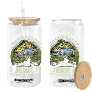 Retro Master Baiter Glass Can Funny Bass Fishing Fisher TS10 Print Your Wear