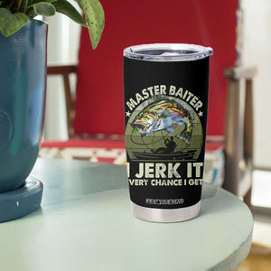 Retro Master Baiter Tumbler Cup Funny Bass Fishing Fisher TS10 Print Your Wear