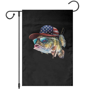 Funny Fishing American Flag Garden Flag Patriotic Fisherman Family Gift TS10 Black Print Your Wear