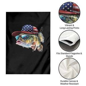 Funny Fishing American Flag Garden Flag Patriotic Fisherman Family Gift TS10 Print Your Wear