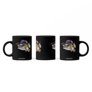 Funny Fishing American Flag Coffee Mug Patriotic Fisherman Family Gift TS10 Print Your Wear