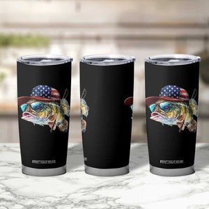 Funny Fishing American Flag Tumbler Cup Patriotic Fisherman Family Gift TS10 Print Your Wear
