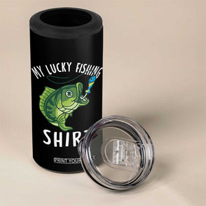 Lucky Fishing 4 in 1 Can Cooler Tumbler Funny Fisherman Fish Lovers TS10 Print Your Wear