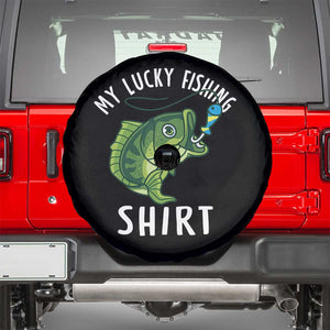 Lucky Fishing Spare Tire Cover Funny Fisherman Fish Lovers TS10 Black Print Your Wear