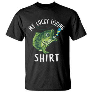 Lucky Fishing T Shirt Funny Fisherman Fish Lovers TS10 Black Print Your Wear