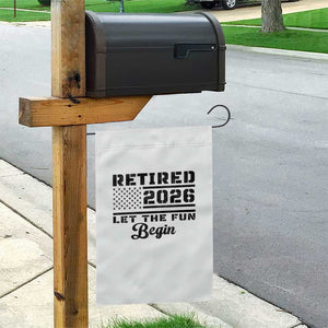 Retirement 2026 Garden Flag Cool Retired Gift American Flag TS10 Print Your Wear