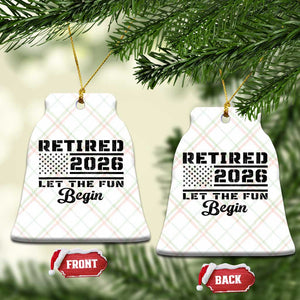 Retirement 2026 Ceramic Ornament Cool Retired Gift American Flag TS10 Print Your Wear