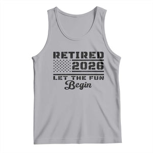 Retirement 2026 Tank Top Cool Retired Gift American Flag TS10 Athletic Heather Print Your Wear