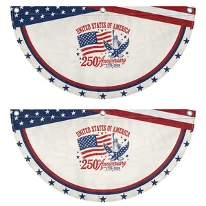 USA 250th Anniversary Patriotic Fan Flag Land Of The Free USA 1776 2026 Statue Of Liberty Eagle Flag